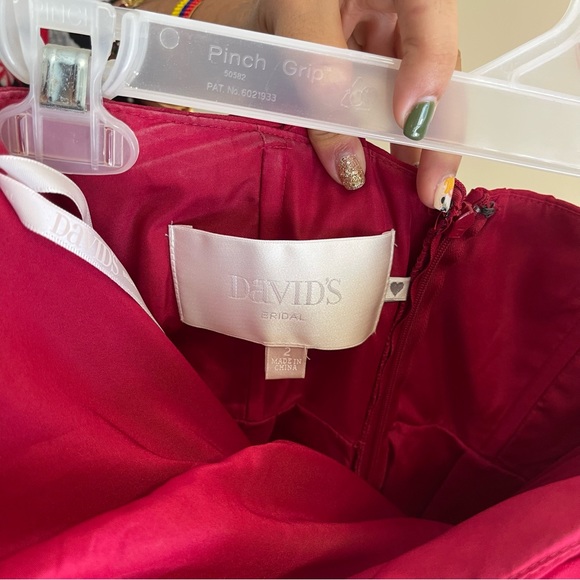 Dark Red Bridesmaid Dress - Picture 4 of 4